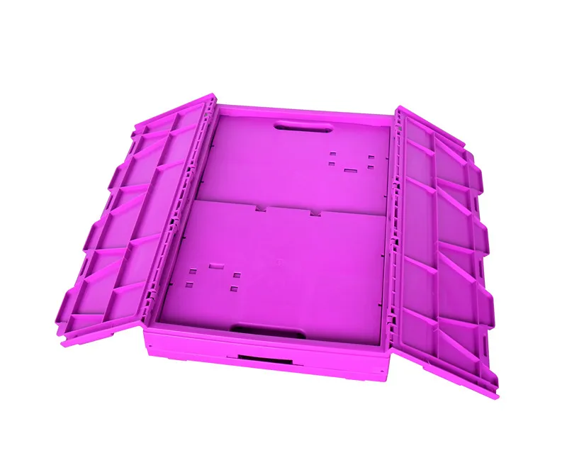 70 litre plastic crate solid box plastic material moving crate foldable container storage tool storage plastic crates orange