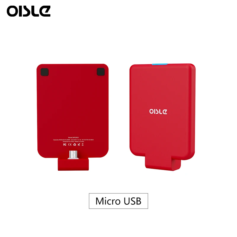 
OISLE Hot sale on Amazon Super Slim and Light External Battery for iphone/Samsung/for Huawei/for Xiaomi 