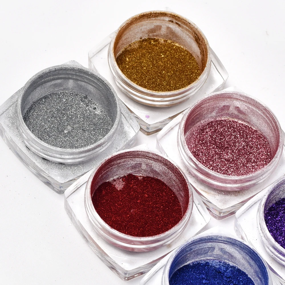 0.2g Multi Magic Mirror Effect Chrome Nail Powder Silver Metallic Glitter for Nail Art Design Pigment for Nails Dust