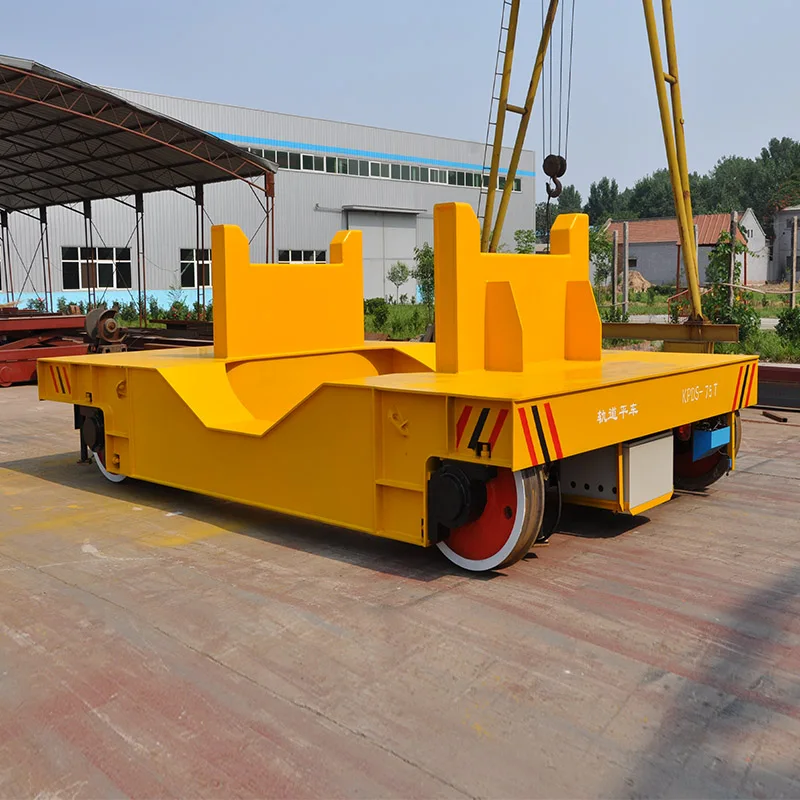 Customized steel ladle transfer cart trolley