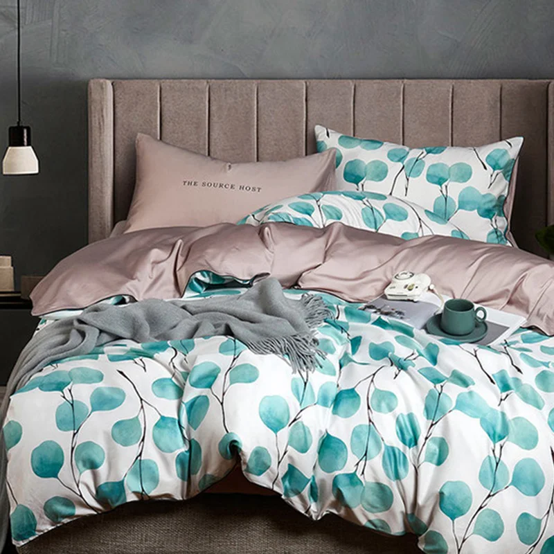 60S combed 100% egyptian cotton luxury home bedding sheet sets 3d digital printed