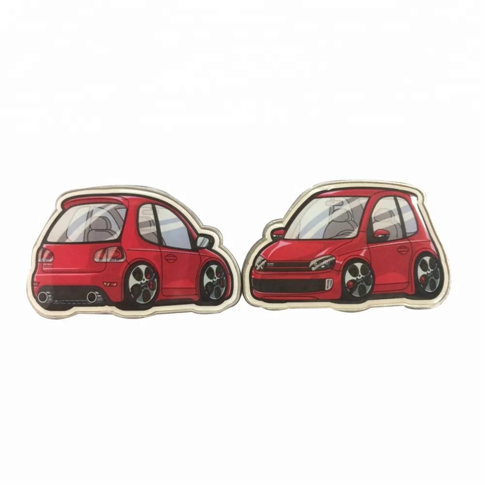 Metal fridge magnet wholesale custom cheap car shape souvenir stainless steel material metal fridge magnet