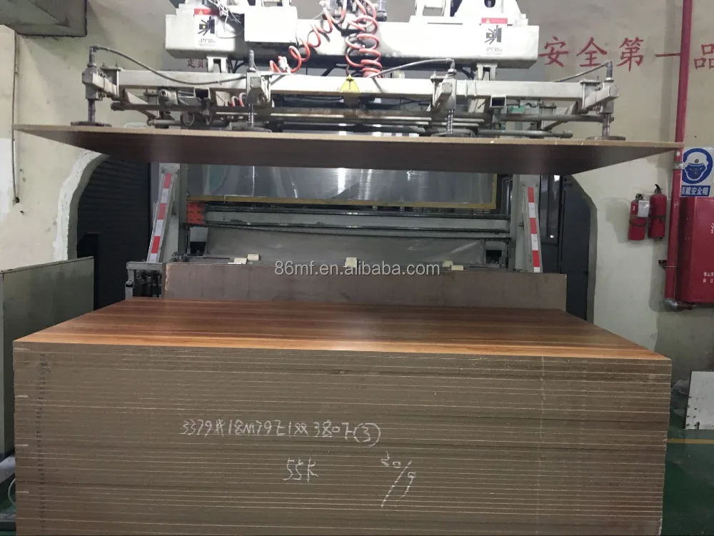 18 мм синхронизированная рельефная меламиновая панель mdf