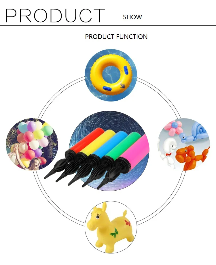 halloween decoration round head balloon hand held air pump