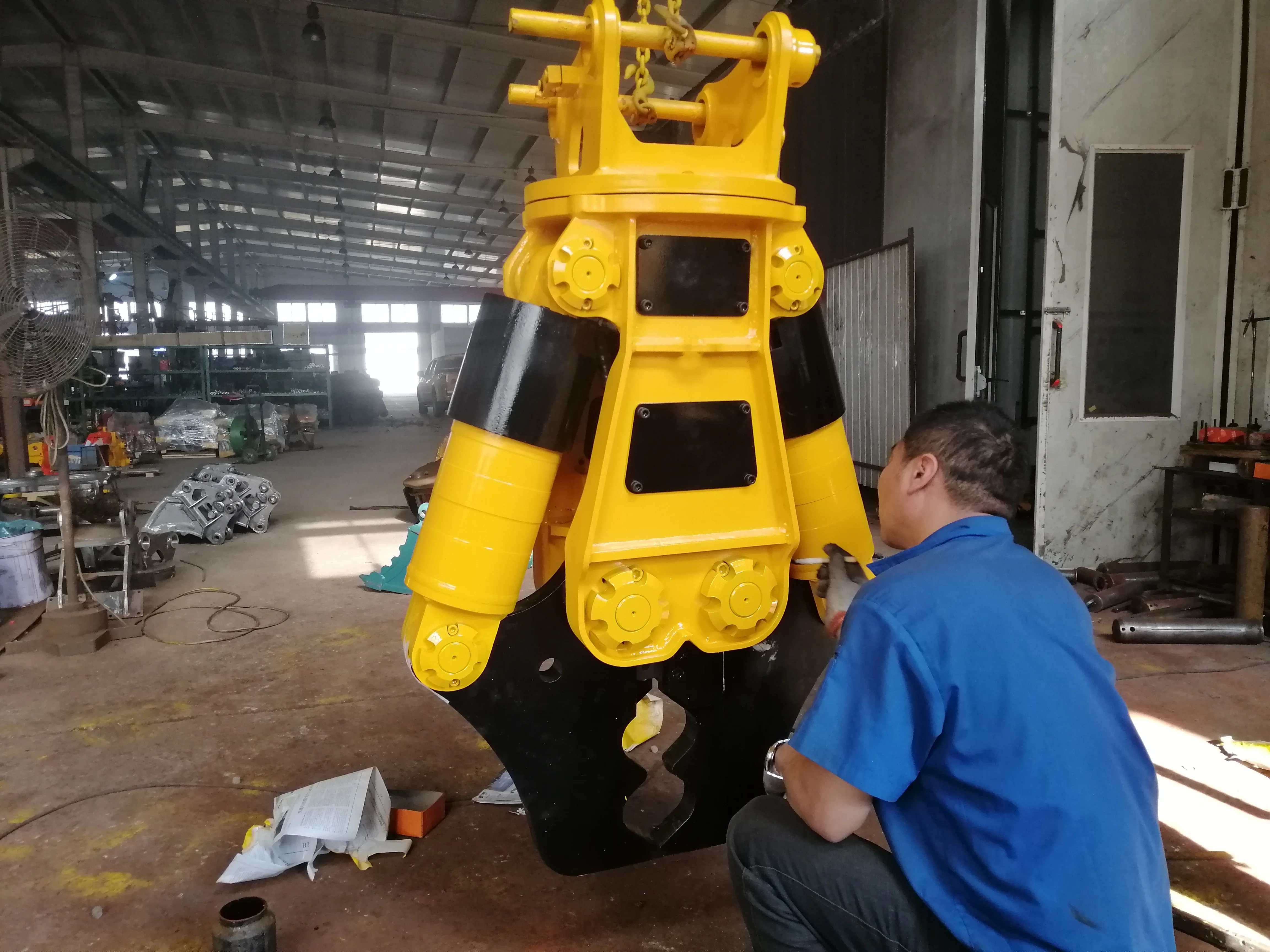 M+S motor for 5-8ton excavator good quality hydraulic metal scrap crusher