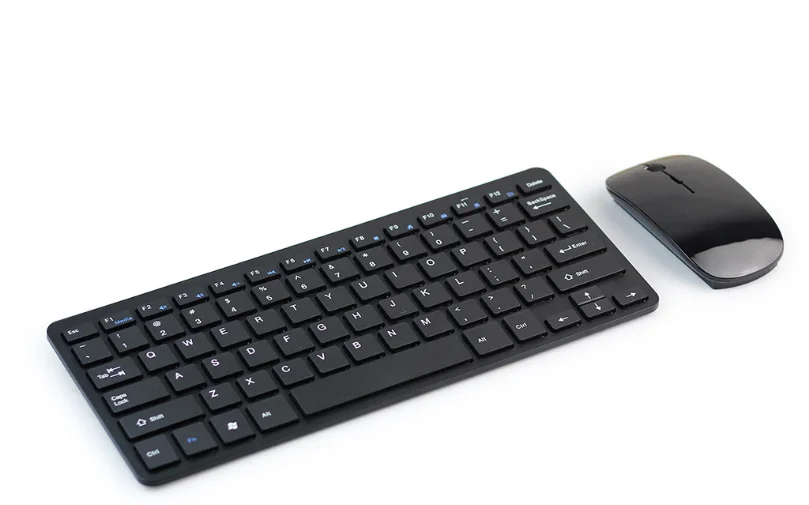 multicolor ultra slim 2.4g wireless chiclet keyboard and mouse