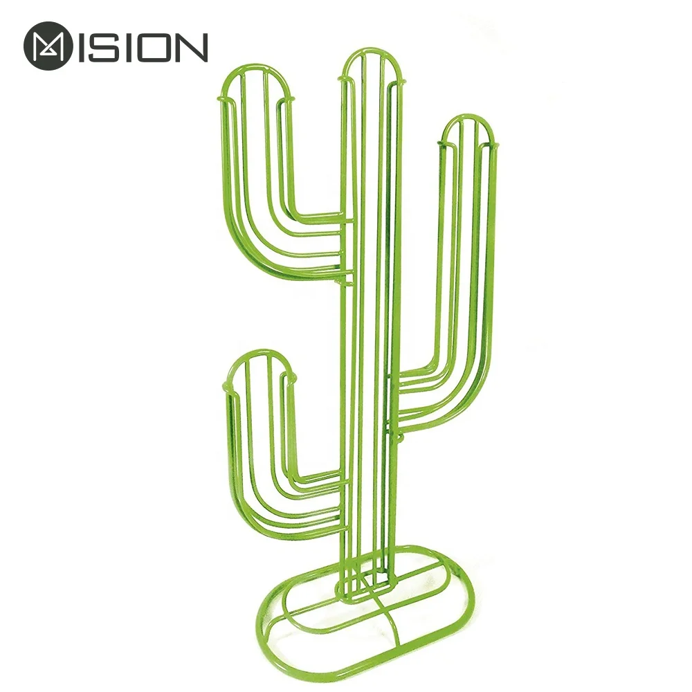 High quality gold cactus coffee capsule holder