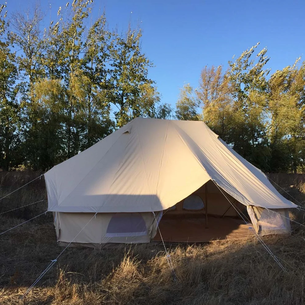 Hot sale safari 6m Luxury Bell tent Emperor tent 6m Emperor Twin Pro Bell Tent