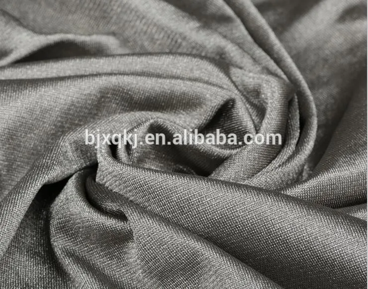 
100% Silver nano conductive fabric with silver thread 