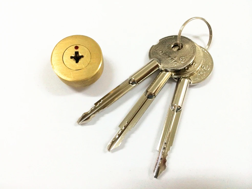 
guangzhou cheapest iron oval cylinder lock 3M cross key with CE certificate 