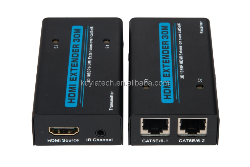 KUYIA HDMI Extender over Dual cat5e/6(30M) Full HD 1080P