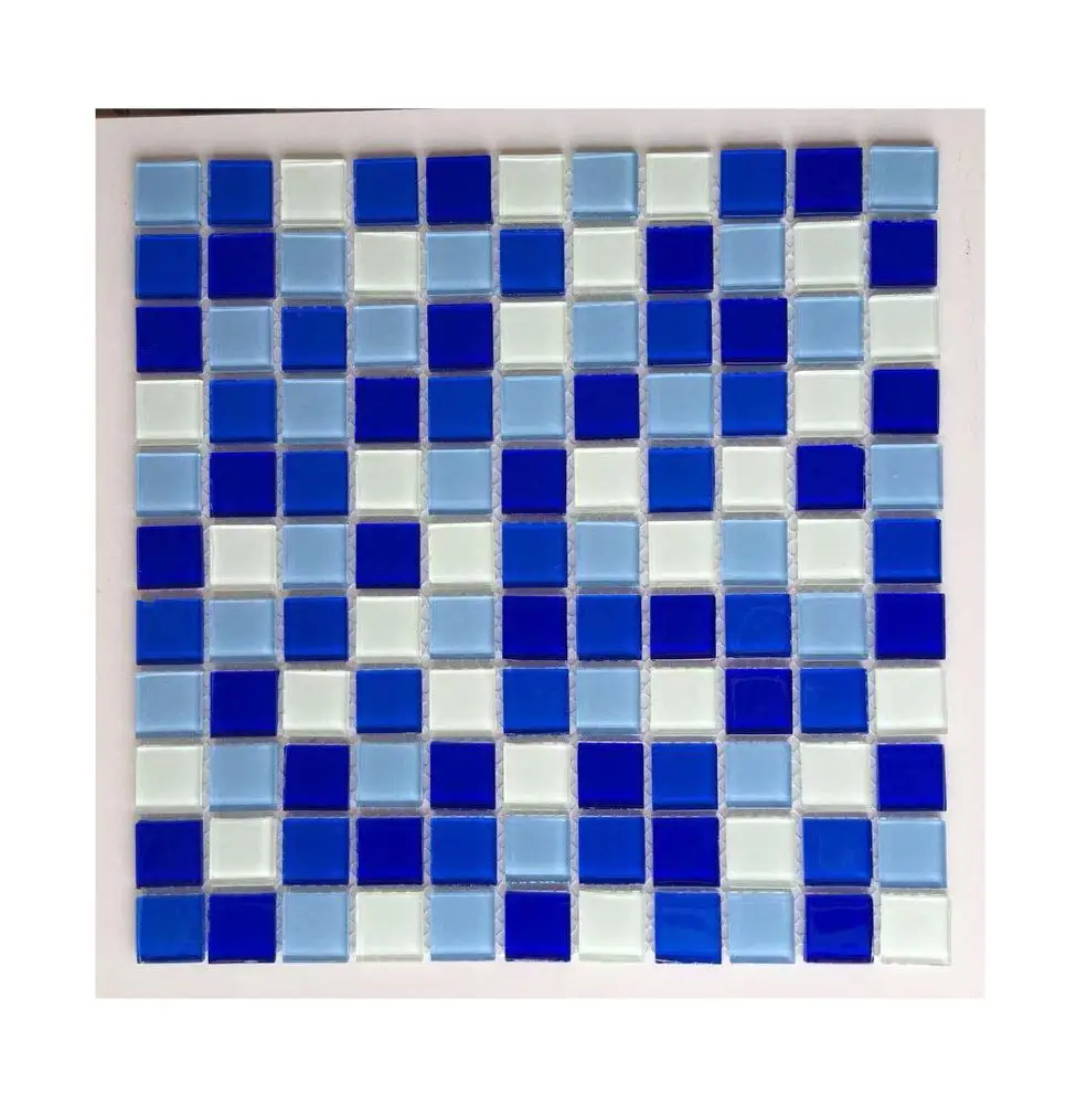 
Factory price flexible glass mosaic tile 300x300mm mosaic tile for swimming pool 