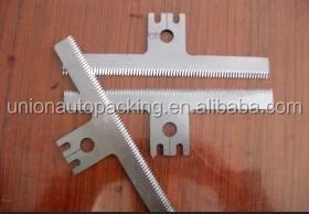 packaging machine HSS straight serrated blade for plastic film cutting