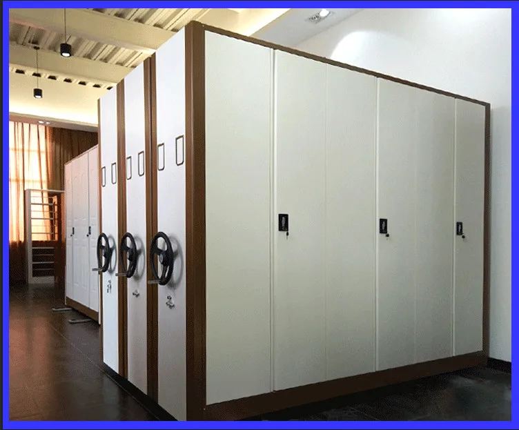 Office Mobile Compactor Storage System Steel Movable Shelving Racks