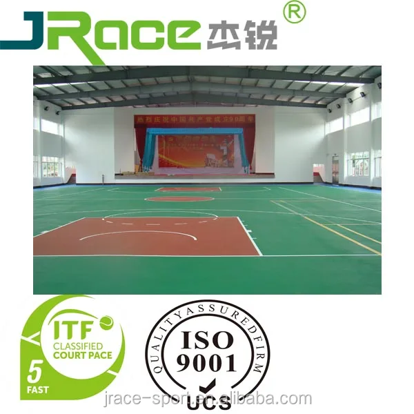 guangzhou elastic rubber handball court flooring paint