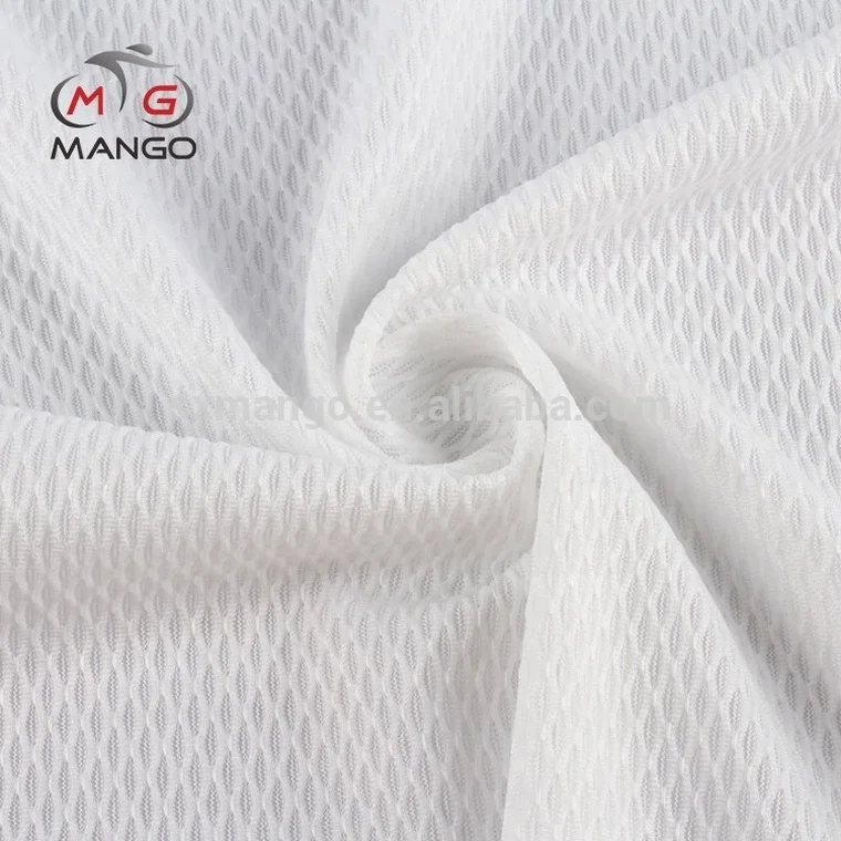 China supplier moisture-wicking poly knitted bird eye mesh fabric