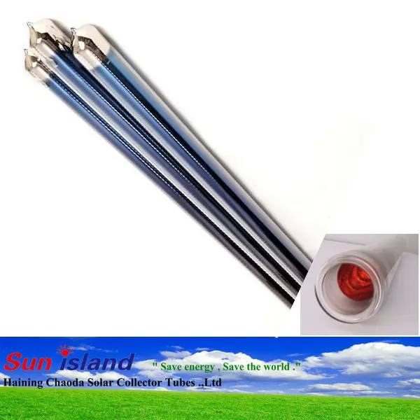 Three target solar vacuum tube for solar water heater