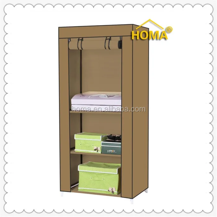 High quality dust-proof folding fabric wardrobe(clothes wardrobe) DIY steel frame