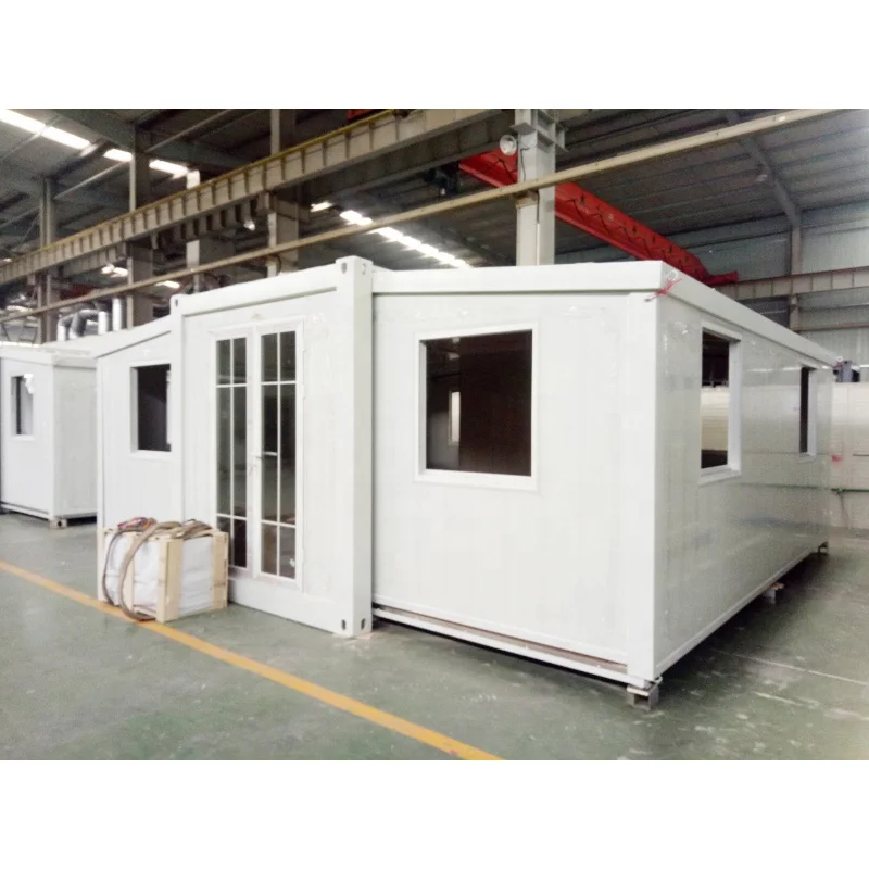 American expandable prefab AS/NZ Standard folded mobile granny caravan container homes with whole bathroom
