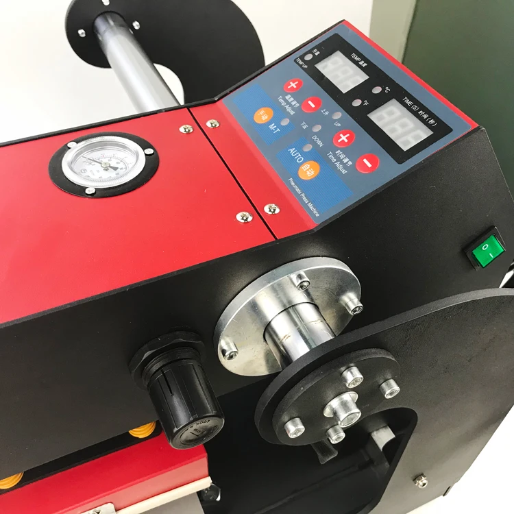15*15 Pneumatic Heat Press Machine with Double Working Station for Small Logo