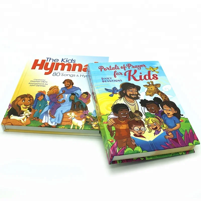 Kids Cartoon Bible Story Hardcover Book  Printing Service With Illustration