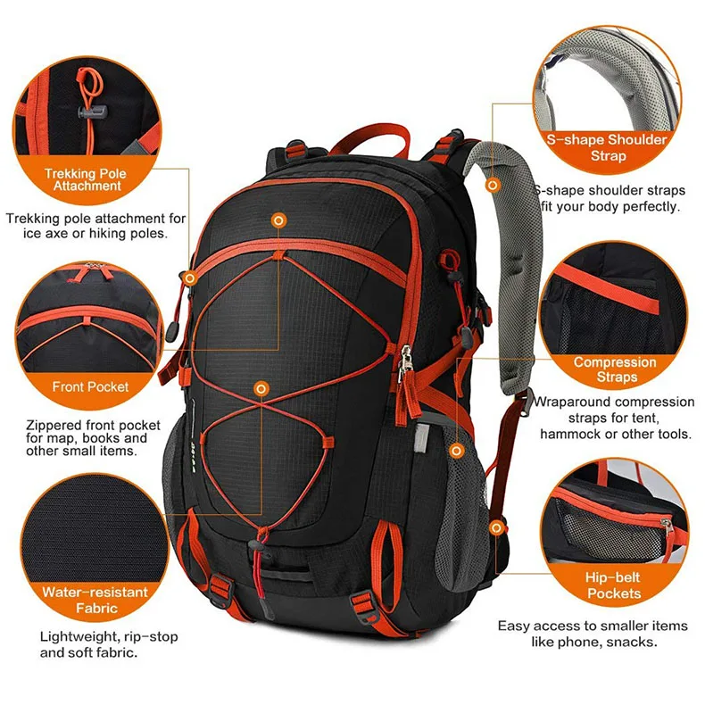 Indefectible многоцветный Водонепроницаемый Прочный пеший Туризм сумка для путешествий