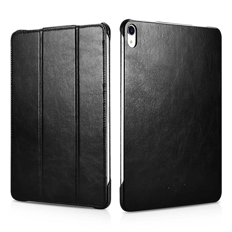 ICARER Best Price Genuine Leather Tablet Protective Case for iPad Pro 12.9 inch 2018