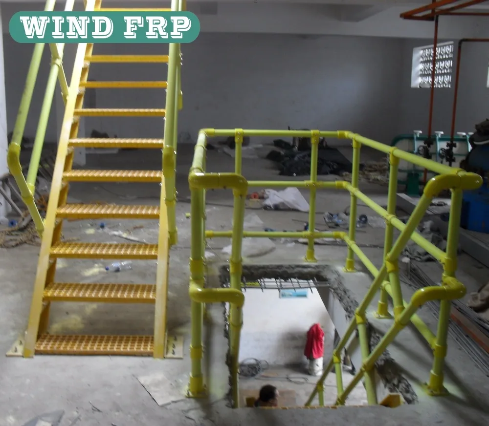 
FRP GRP stair grating and handrail 