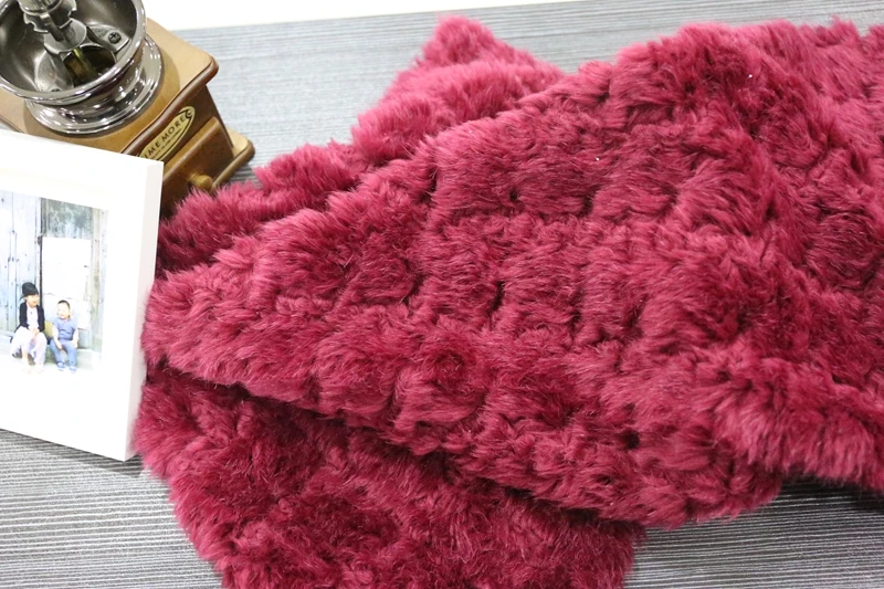 
STABILE 2017 lepao swiss fabrics super soft black coat fake fox fur with factory price 