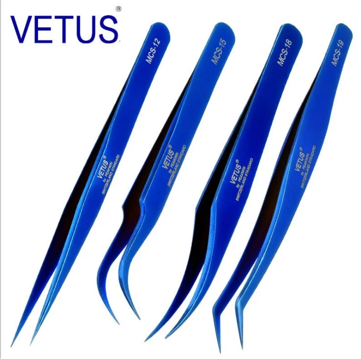 Vetus eyelash extension tweezer colorful volume lashes tweezers iconsign tweezers wholesale