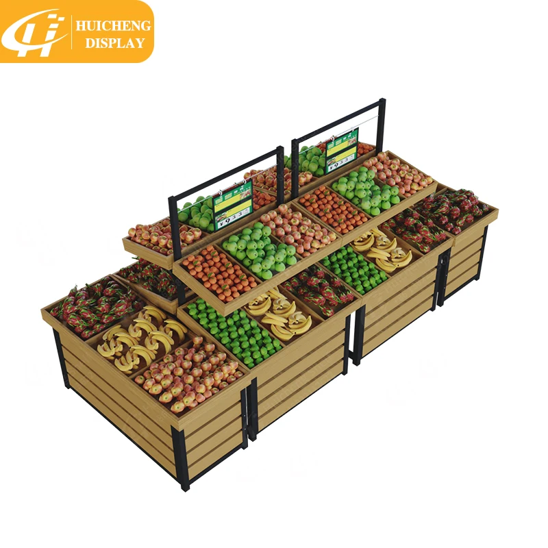 Customized supermarket display shelf  Excellent Quality Fruit Store Rack Supermarket Display Shelves For Vegetable display