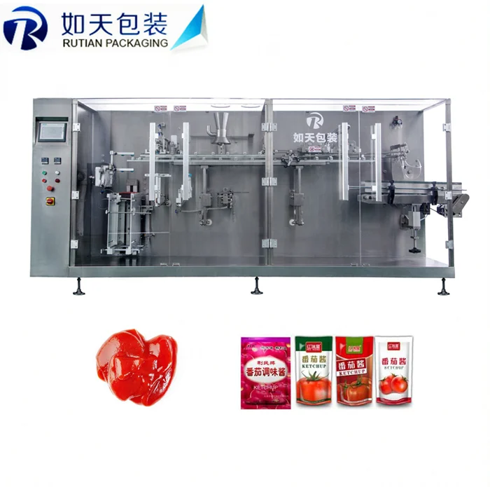 Small catsup tomato ketchup pouch packing machine
