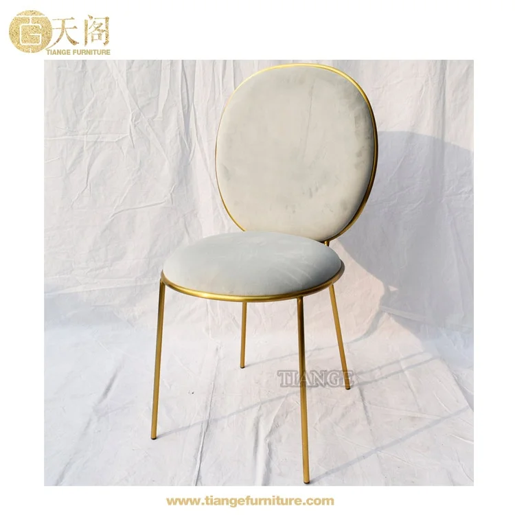 Luxury light design Korea dining room furniture Nika Zupanc gold metal Stay Dining Chair