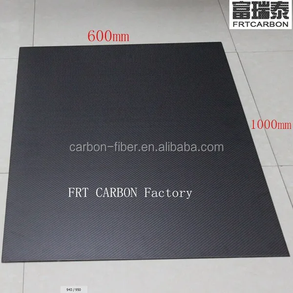 perfect flatness carbon fiber laminated sheet plate 600X1000mm