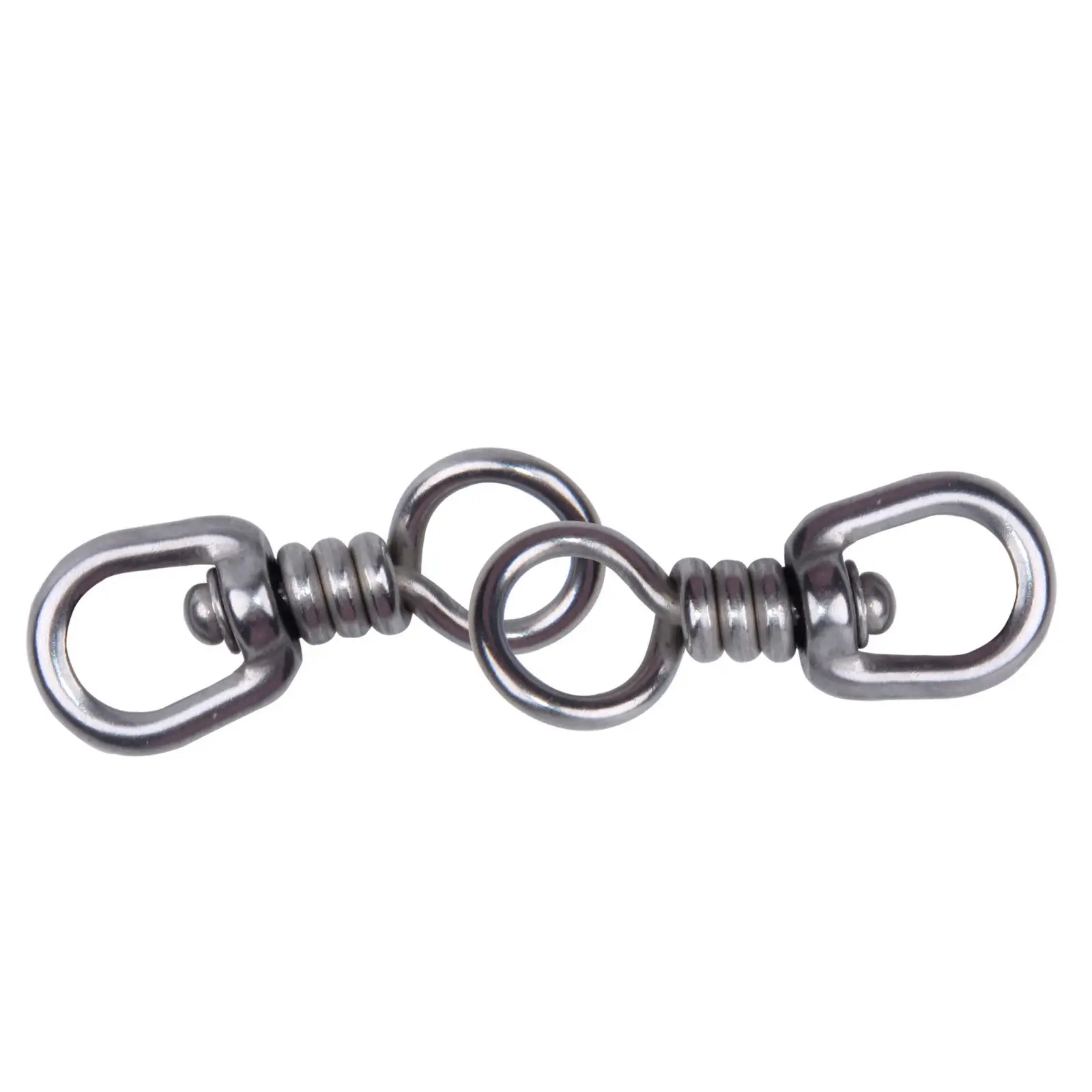 Wholesale Stainless Steel Fishing Swivel Sea Boat Fishing Tackle Connector Size1#-5# 10pcs/set
