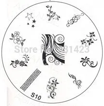 2015 S Series S10 Nail Polish DIY Stamping Plates Stainless Steel plate Nail Art Image Stamp