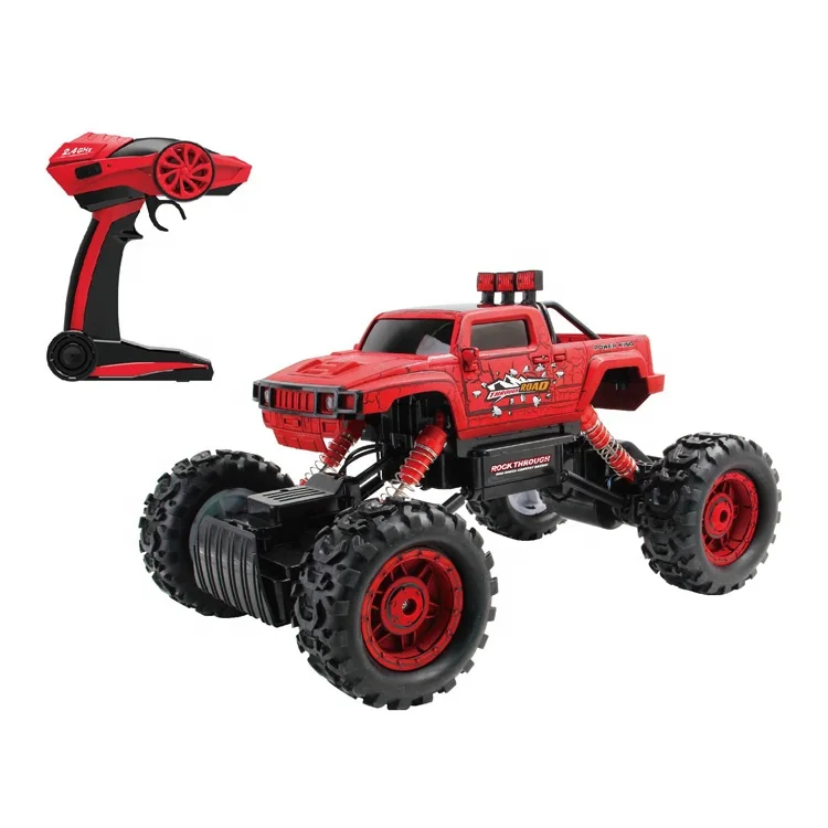 Kids Electric Big Rc Toy Car 1/14 Rock Crawler Remote Control Off-road 2.4G 4WD Monster Truck Cars