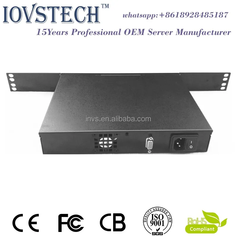 4gigabit ethernet D525 Desktop / Rack 1U Soft Router / Firewall / VOIP /Netwotk Security Server