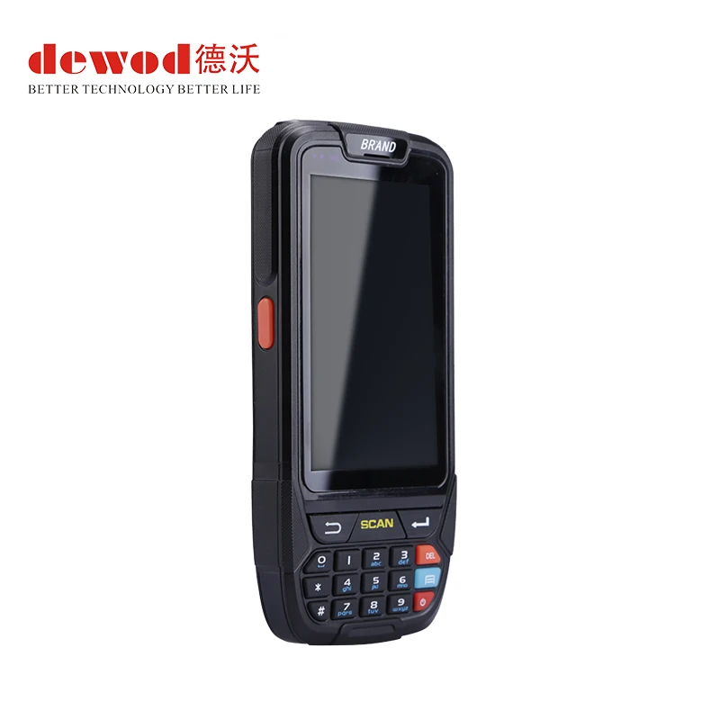 Rugged handheld smartphone 1D 2D barcode scanner PDA with 4G/ Wifi/ BT /3G/ 4G Android5.1