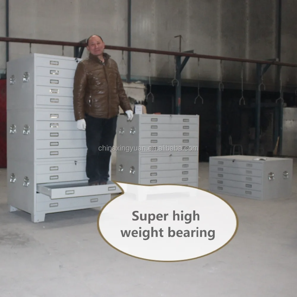 Multi drawers steel storage metal drawing cabinet compact map cabinets P0