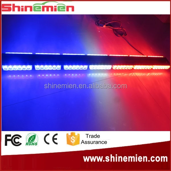 
252W 41inch Super Bright Car Roof Led Strobe Lights Bar Police Emergency Warning Fireman Flash 12V Red Blue Led Police Lights 