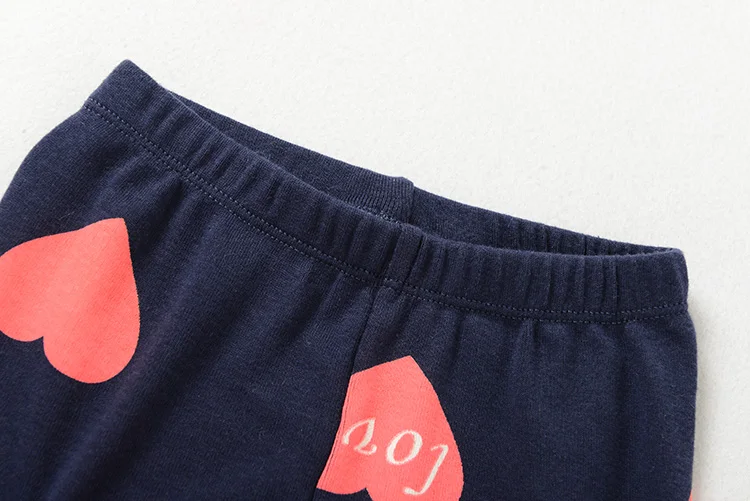 factory direct custom kids 2 pieces clothing sets embroidery letter design knit 100%cotton best selling children pajamas