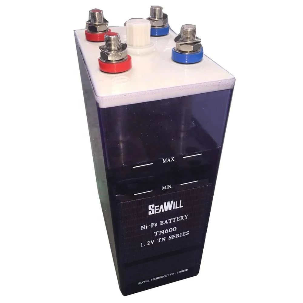 Rechargeable Ni-Fe battery 1.2v 600Ah nickel iron battery