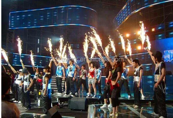 20cm35s Indoor cold flame best birthday party cake sparkler candle ice stage fountain fireworks