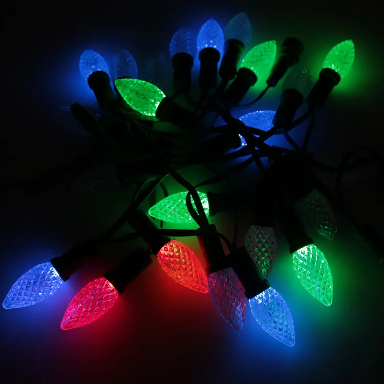 12v c9 christmas ip65 string ws2811 pixel light