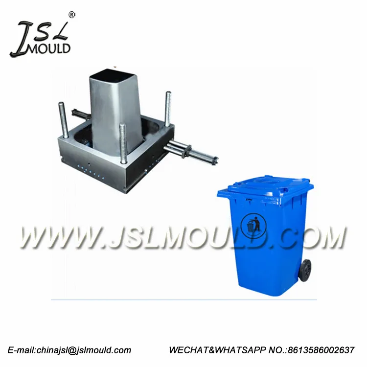 Quality Taizhou Injection Plastic Swing Lid Outdoor Clasified Dustbin 120L 50L Trash Can Waste Bin Dustbin  Mould