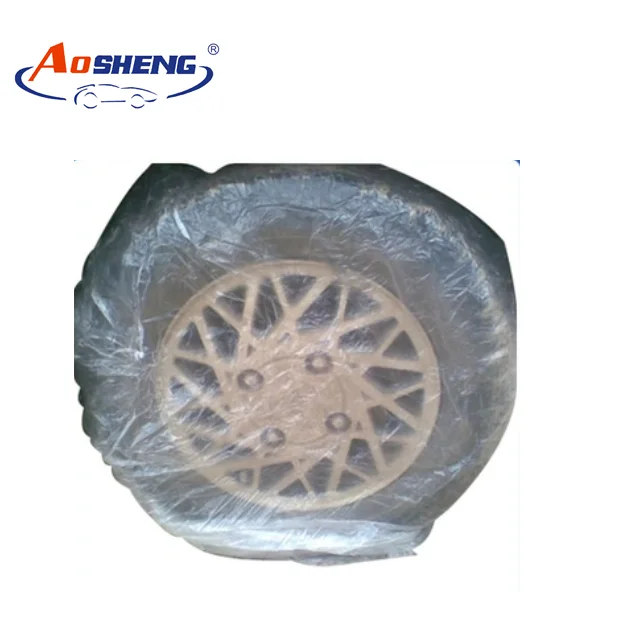 Одноразовая пластиковая крышка и сумки для автомобильных шин с логотипом на заказ