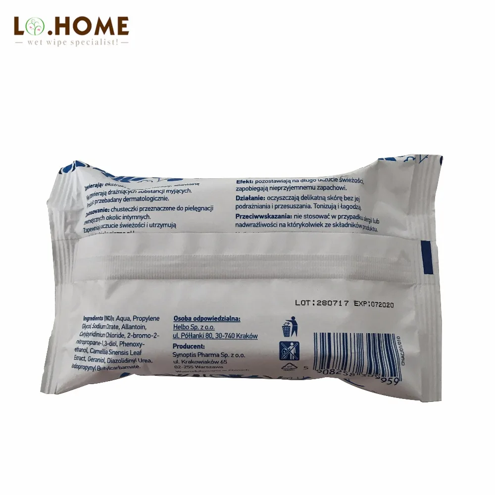 
wholesale woman products ph alcohol care wipes feminine intimate antibacterial cleaning wet wipes for sensitive skin 