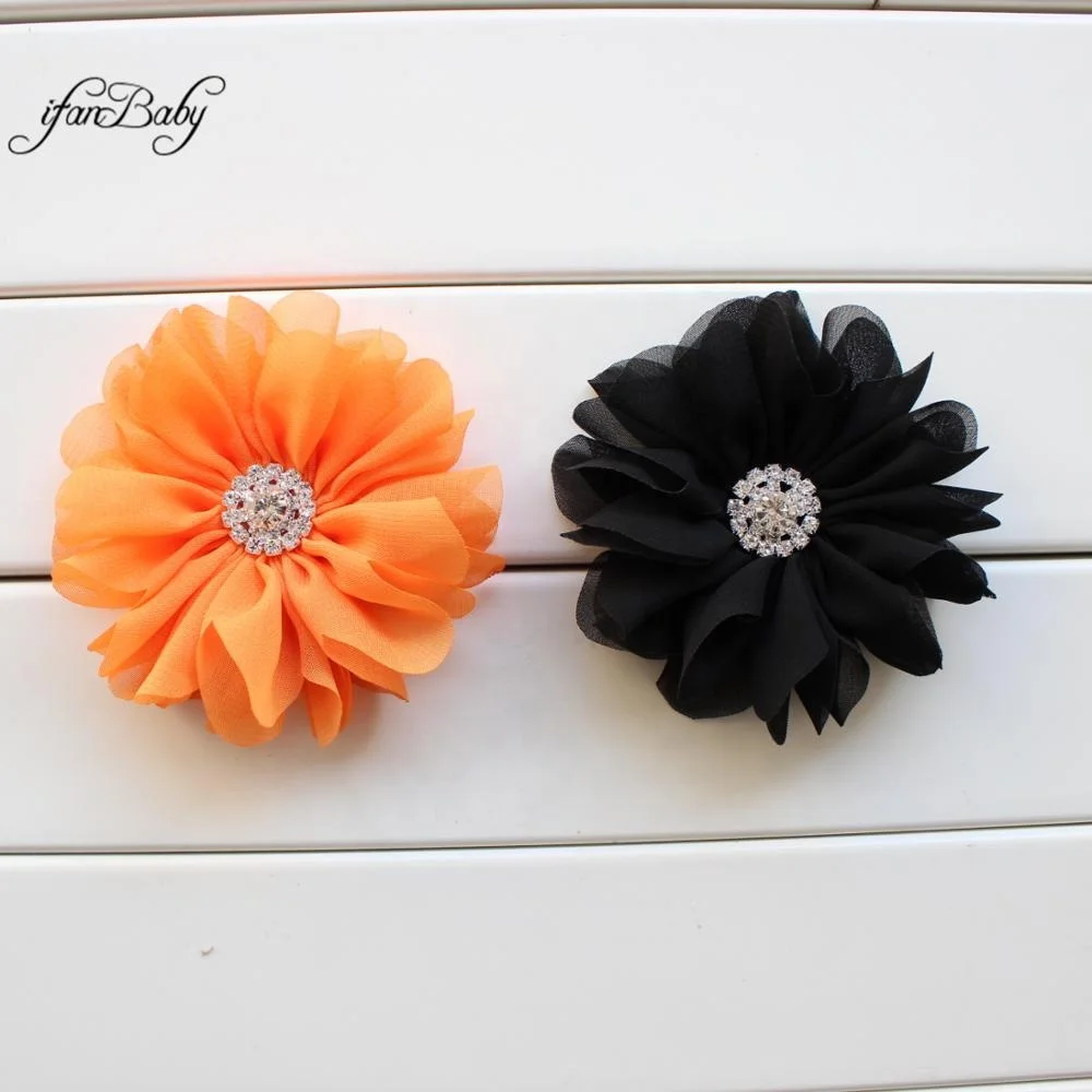 Chiffon Flower Flat Back For Baby Girl Headband Kids Hair Accessories Hair Flower