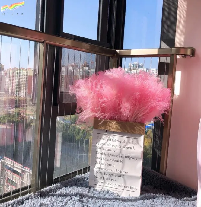 Сушеная пампасная трава тростник Натуральные сушеные цветы нефрагмиты декоративные перья тростник трава высокая трава